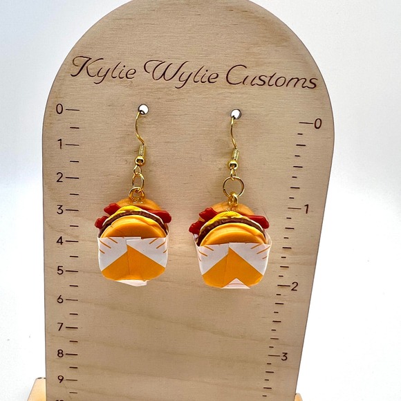 Breakfast Sandwich Earrings - Mini Brands Foodie Earrings - Bacon Sandwich - Picture 8 of 8